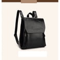 thumbnail image 3 of DEBGFS Women Leather Handbag Soft Face Fashion Retro College Backpack,black, 3 of 3