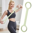 thumbnail image 1 of Silicone Resistance Exercise Band with Handles for Home Workouts and Strength Training, 1 of 4