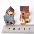 thumbnail image 4 of 4 Pieces Miniature Fairy Garden Stone House - Mini Fairy Cottage House For Garden & Patio Decoration - Accessories For Home Decoration Outdoor DéCor (4 Stone House), 4 of 6