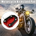 thumbnail image 2 of 1 Set Motorcycle Kickstand Side Stand Plate Pad Aluminum Alloy Red Fit for Kawasaki Zx4rr 2023, 2 of 6