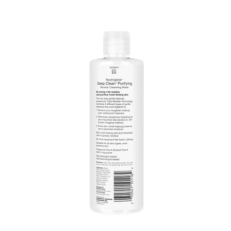 Neutrogena Deep Clean Micellar Water and Makeup Remover, 12 fl. oz