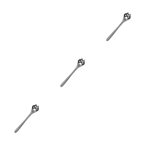 Injueey Accesorios de té esenciales Cuchara de té de acero inoxidable 304 para té y azúcar Cuchara de acero inoxidable exquisita y Type1 NO1