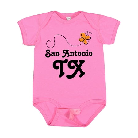 

Inktastic San Antonio Texas Butterfly Girls Baby Bodysuit