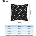 thumbnail image 4 of Black and White Boho Throw Pillow Covers 18x18 Set of 2, Modern Pillow Case Outdoor Decor Cushion Case Decoration for Home Couch Chair Sofa, 4 of 9