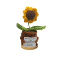 thumbnail image 1 of LUVCLS ¡Mini girasol positivo divertido, lindo muñeco de girasol de amor tejido a crochet!, 1 of 7