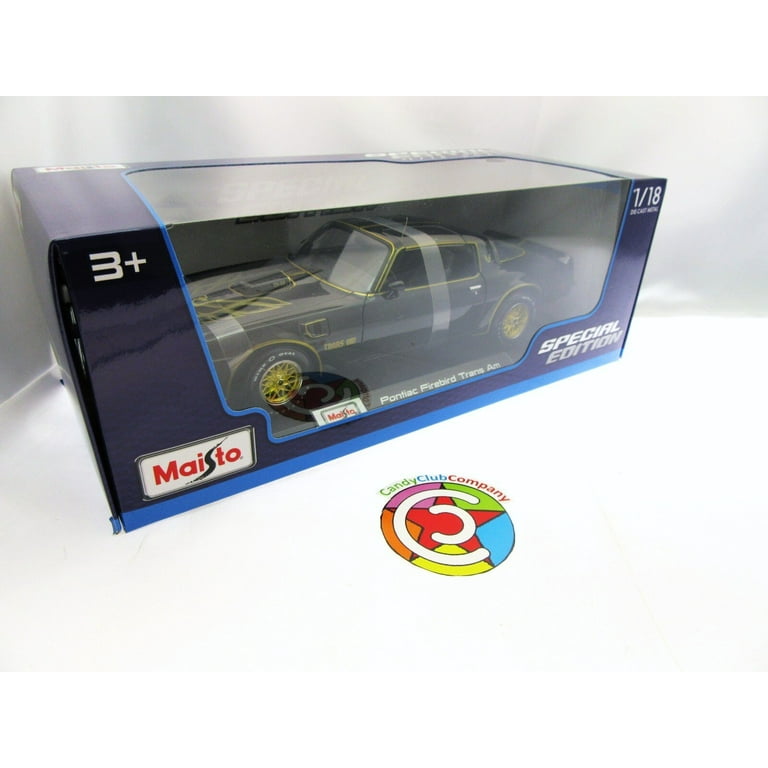 Pontiac Firebird Trans Am Black & Gold 1:18 Metal Die Cast