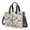 Cat with Glasses Beige Pattern, variant on Cat and Rainbow Blue Pattern Canvas Messenger Tote Bag, Laptop Shoulder Bag with Multi Pockets & Removable Strap, Large Capacity Gifts for Work Travel Shopping