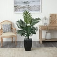 thumbnail image 5 of Nearly Natural 4.5' Kentia Palm Artificial Tree in Black Wash Planter, 5 of 5