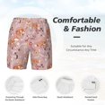 thumbnail image 5 of Lsque Mens Swim Trunks Beautiful Fox Pattern - Bathing Suit Compression Liner - Beach Swim Shorts Swimwear - (S-3XL) - Stretch Quick Dry -Large, 5 of 9