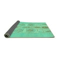 thumbnail image 2 of Ahgly Company Indoor Rectangle Abstract Turquoise Blue Modern Area Rugs, 6' x 9', 2 of 4