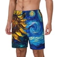 thumbnail image 1 of Fotbe Sunflower Starry Night Vibes Traje de Baño para Hombre – Shorts de Natación de Secado Rápido con Forro y Bolsillos-Medium, 1 of 6