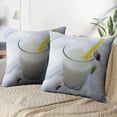 thumbnail image 3 of LALILO Throw Pillow Covers Soy Milk Glass Glass White With Berries Cushion Cover 18" x 18", 2 Pack, 3 of 6