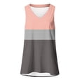 thumbnail image 6 of cocolona Womens Plus Size Tank Tops Striped Printed V Neck Oversized Sleeveless Shirts Trendy Casual Loose Tees, 6 of 7