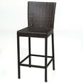 thumbnail image 1 of TKC Napa Outdoor Wicker Bar Stools in Espresso (Set of 2), 1 of 2