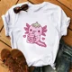 thumbnail image 3 of Camiseta divertida Axolotl para mujer, camiseta de manga corta Kawaii Relaxolotl, ropa para mujer, Tops informales Y2k con estampado de dibujos animados, 3 of 5