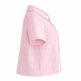 thumbnail image 4 of Blusa George para Mujer, Manga Corta Rosa Talla G, 4 of 4