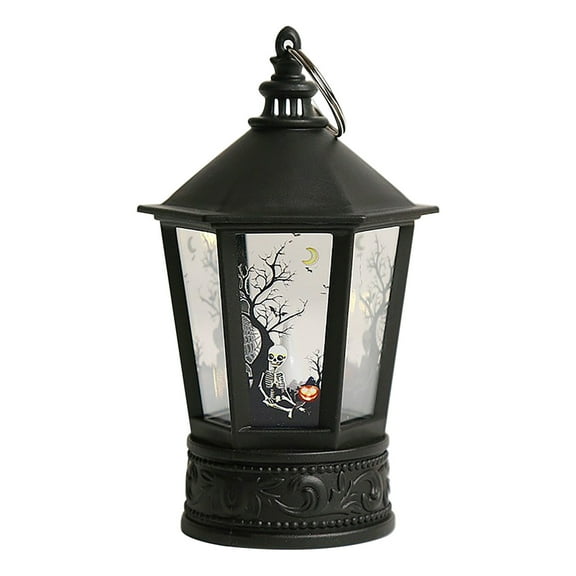 Darzheoy Halloween Decorations Indoor Halloween Wooden Lantern Venue Decoration Props Halloween Party Decor