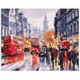 thumbnail image 1 of 16 x 20 Inch DIY Oil Painting on Canvas Paint by Number Kit Beautiful Street Pattern for Adults Kids Beginner Craft Home Wall Decor Gift Frameless, 1 of 10