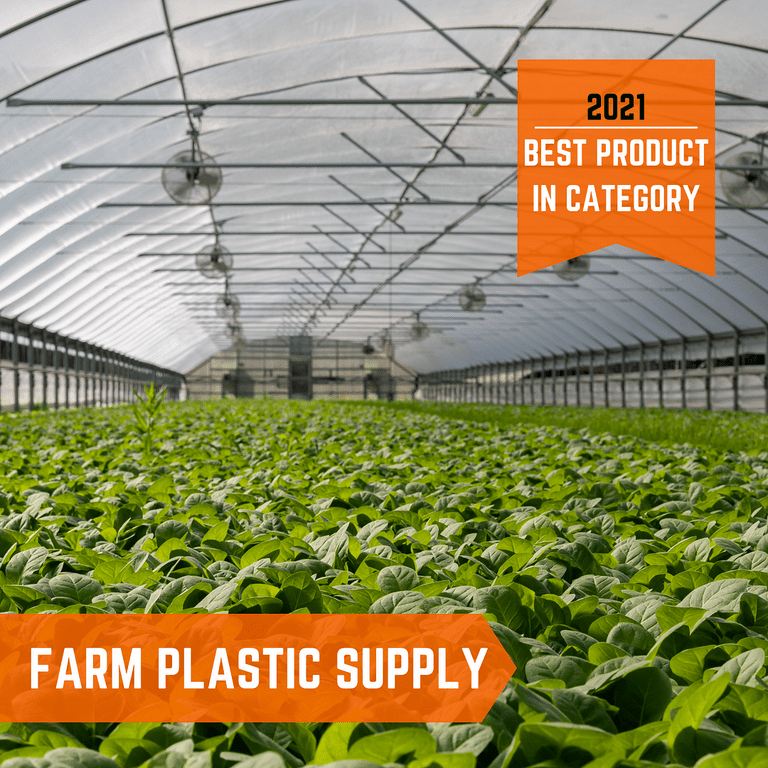 Farm Plastic Supply - Clear Greenhouse Plastic Sheeting - 6 mil - (10' x  10') - 4 Year UV Resistant Polyethylene Greenhouse Film, Hoop House Green  House Cover for Gardening, Farming, Agriculture 