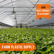Farm Plastic Supply - Clear Greenhouse Plastic Sheeting - 6 mil - (25 x 100) - 4 Year UV Resistant Polyethylene Greenhouse Film, Hoop House Green House Cover for Gardening, Farming, Agriculture