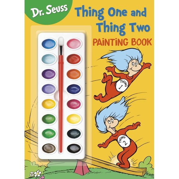 Dr. Seuss: Thing One and Thing Two Painting Book: Coloring and Activity Book with Paint Box, 128 pages (Paperback)