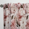 thumbnail image 4 of Designart "Beautiful Antique Pink Flower Garden II" Damask Curtain Panels, 4 of 6