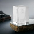 thumbnail image 3 of Presse-papier Cristal 3D, Centre de Table Gravé Cristal 3D Polyvalent pour Bureau, 3 of 7