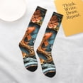 thumbnail image 6 of Bingfone Compression Socks for Women and Men Long Socks for Running Athletic Cycling Nurse-Colorful Koi Fish Art, 6 of 8