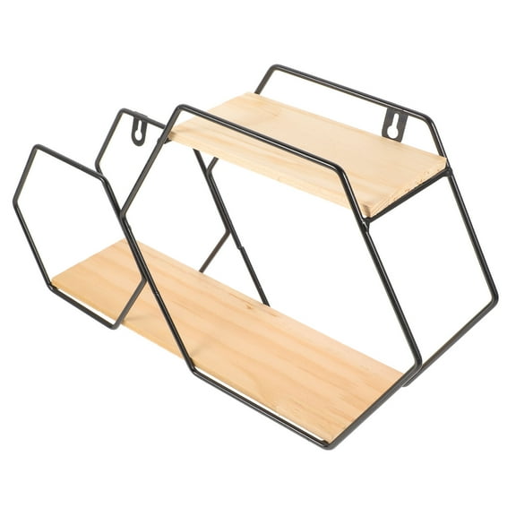 UPGRATOR Wall Hanging Shelf Storage Rack, 1 Set, 16.1 x 9.1 x 3.9 Inches