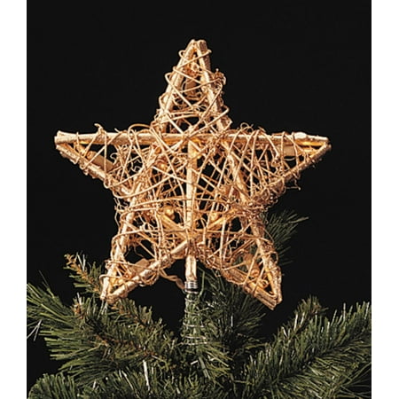 9 quot gold rattan 3 dimensional star christmas tree topper 9 quot gold rattan 3 dimensional star christmas tree topper
