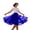 Blue, variant on Womens Tumu Skirts Solid Color Flare Underskirts with Stretch Waist Casual Lightweight Knee Length A Line Tulle Skirt for Women Purple XL