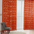 thumbnail image 2 of 2pcs2mSemi Blackout Cortina Simple Vine Leaf Partition Window Decor (Orange) Wdftyju Libre de BPA, 2 of 7