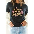 thumbnail image 5 of Sunny Days Soon Floral Spring Bloom Graphic Tee T-Shirt, 5 of 8