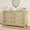 Natual, variant on 6 Drawer Dresser for Bedroom, Modern Wood Dresser with Ring Pull Handles, Wide Wooden Chest of Drawers with Large Storage for Living Room, Entryway, White