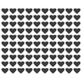 thumbnail image 1 of Calcomanías de espejo acrílico Auto adhesivas 100uds Corazón negro Unique Bargains 22,5x20mm, 1 of 6
