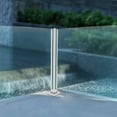 thumbnail image 4 of 25.6" Balcony Glass Railing Post Stainless Glass Post Balustrade Deck Railing Corner Post, 4 of 22