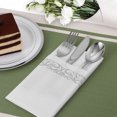 thumbnail image 4 of TABLETREANDS 25Ud Servilletas Para Y Banquete Plateadas Con Chic Para De, 4 of 8