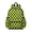 Yellow and Black, variant on Blue and Black Wavy Checkered Pattern Backpack for School, Cute School Bag with Adjustable Shoulder Straps and Padded Back, 13.4"x11"x4.7"