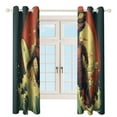 thumbnail image 3 of Blackout Curtains for Bedroom Dinosaurs Surfing Full Room Darkening Grommet Curtains for Living Room,Thermal Insulated Ombre Drapes, 3 of 7