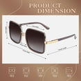 thumbnail image 4 of Sunier Oversized Square Polarized Sunglasses for Women Fashion Shades for Women, 4 of 6