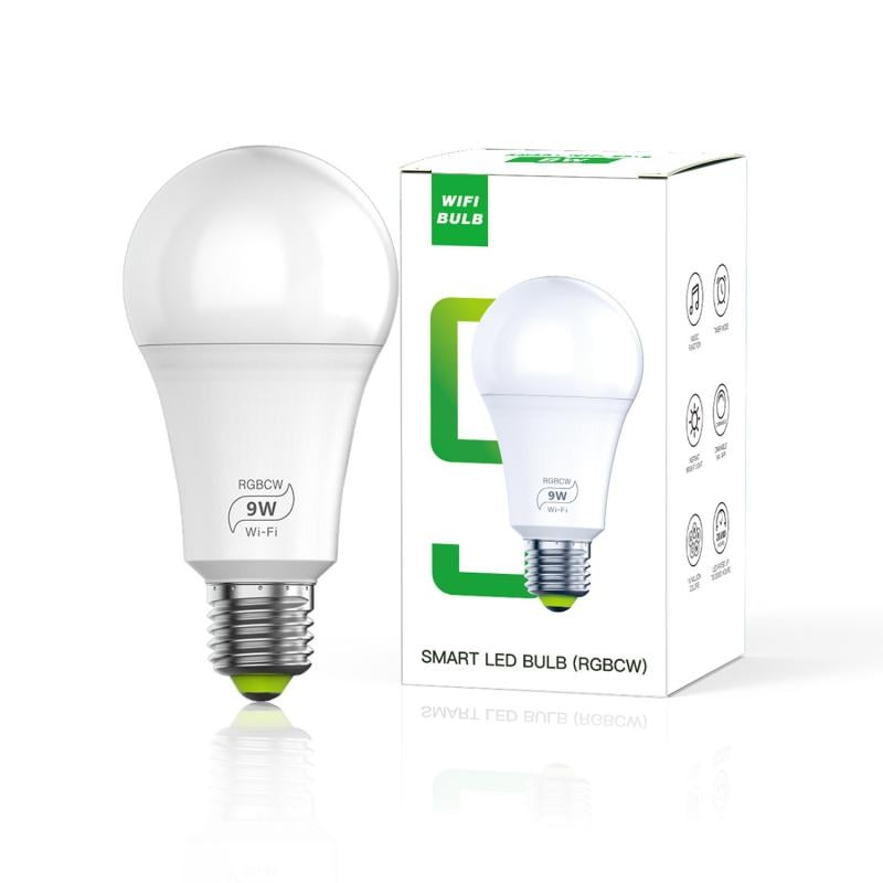 Details about   WiFi Smart Light Bulb E27 15W RGB+CW LED Lamp for Amazon Alexa/Google Control 