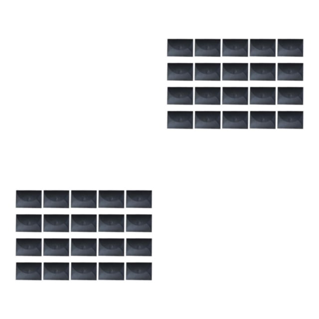 Paquete de 50 sobres de papel Kraft Toystoory duraderos negro carbón 155*105mm 2piezas