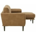 thumbnail image 3 of Arroyo Faux Leather Sofa Chaise - Caramel, 3 of 8