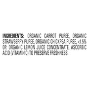 Happy Baby Clearly Crafted, Stage 2, Carrots Strawberries & Chickpeas Organic Baby Food Pouches, 4 oz. (8 pack)