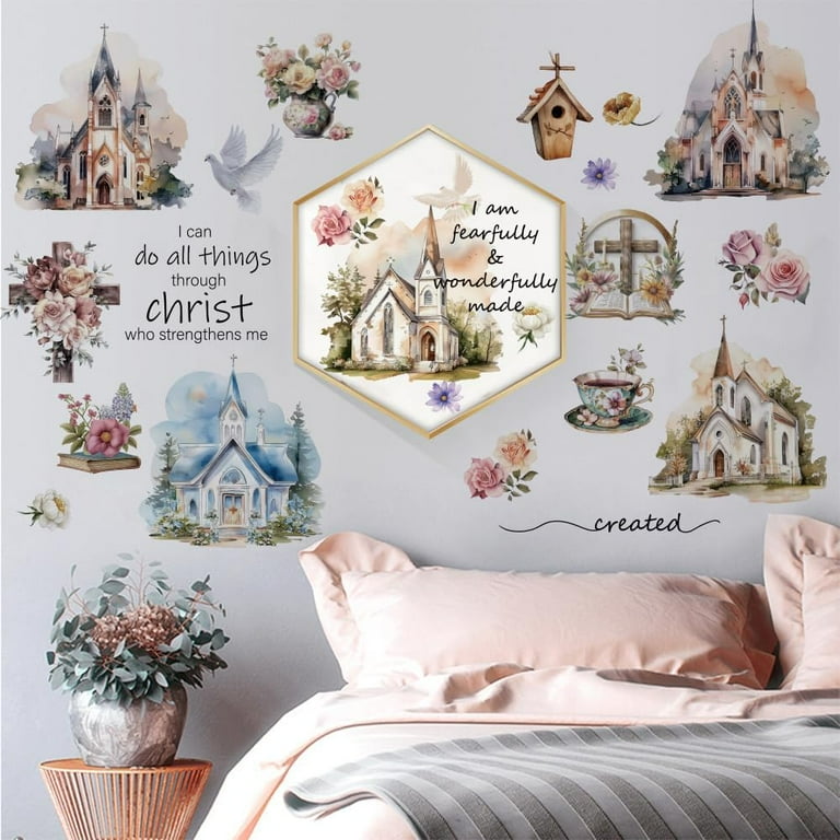 3 Pcs Scrapbook Flower Rub On Transfers For Furniture And Crafts Decals 6x12 Inch Furniture Transfer