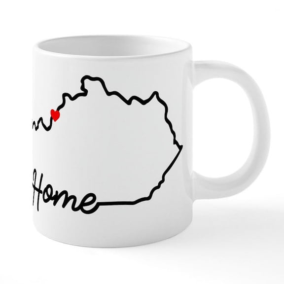 CafePress - Kentucky Home Louisville - 20 Oz White Ceramic Mega Mug
