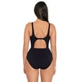 thumbnail image 3 of Women's Skinny Dippers 6540321 Jippa Zip Lock One Piece Swimsuit (Black S), 3 of 6