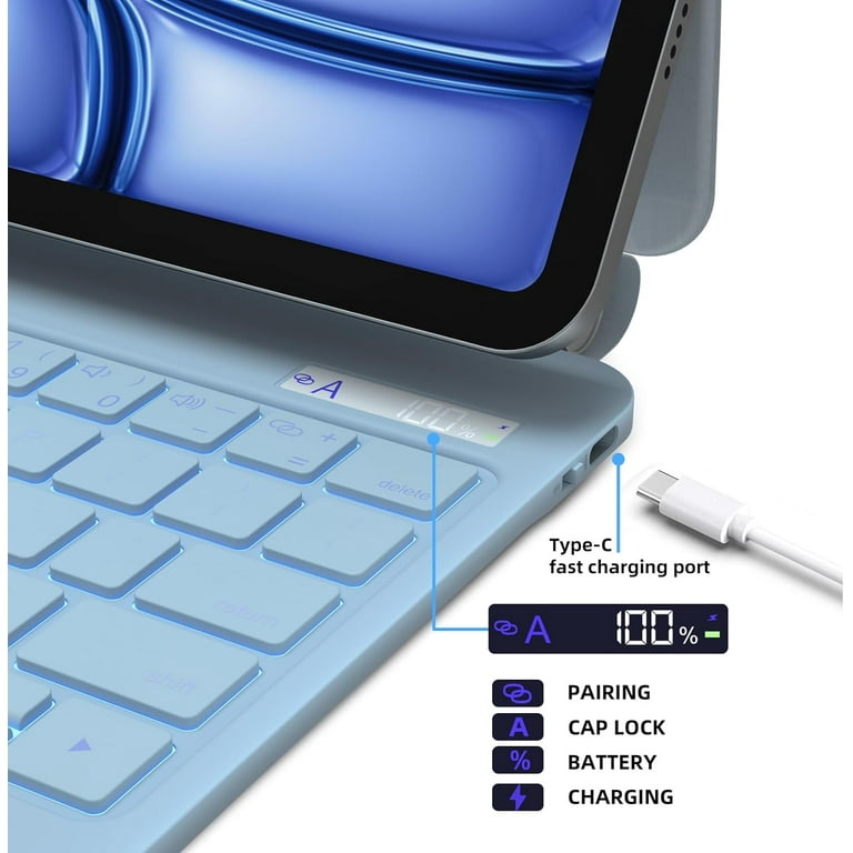 iPad Air（M2）11インチ ブルー Magic Keyboard セット Amazon.com
