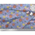 thumbnail image 2 of Soimoi Tissu Poly Georgette Rayé & Imprimé Floral au Mètre 42 Pouces de Large, 2 of 2