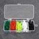 thumbnail image 4 of 50 Uds. Señuelos de pesca artificiales de goma suave de doble cola en 5 colores, Kit de accesorios para aparejos de pesca, 4 of 8